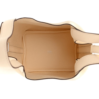 Hermes Taurillon Clemence Picotin Lock 18 PM Nata 5 of 11