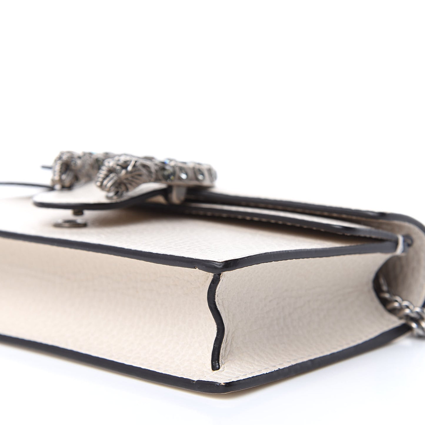 Dollar Calfskin Crystal Super Mini Dionysus Shoulder Bag Mystic White Black Diamond