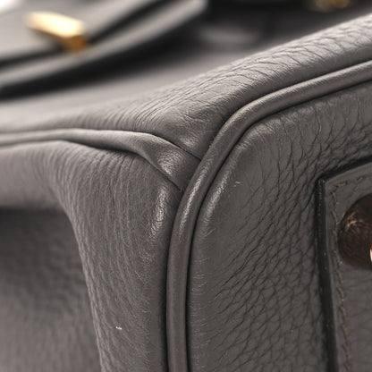 Hermes Togo Birkin 25 Etain 9 of 14