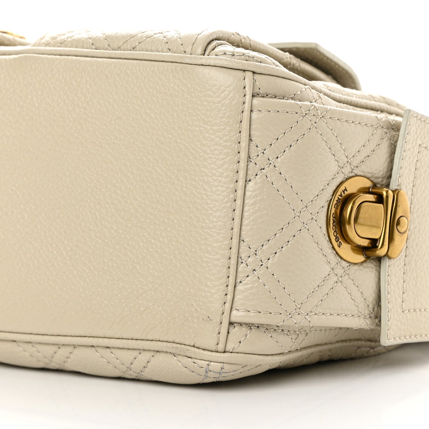 Calfskin Quilted Multipocket Hobo Milk