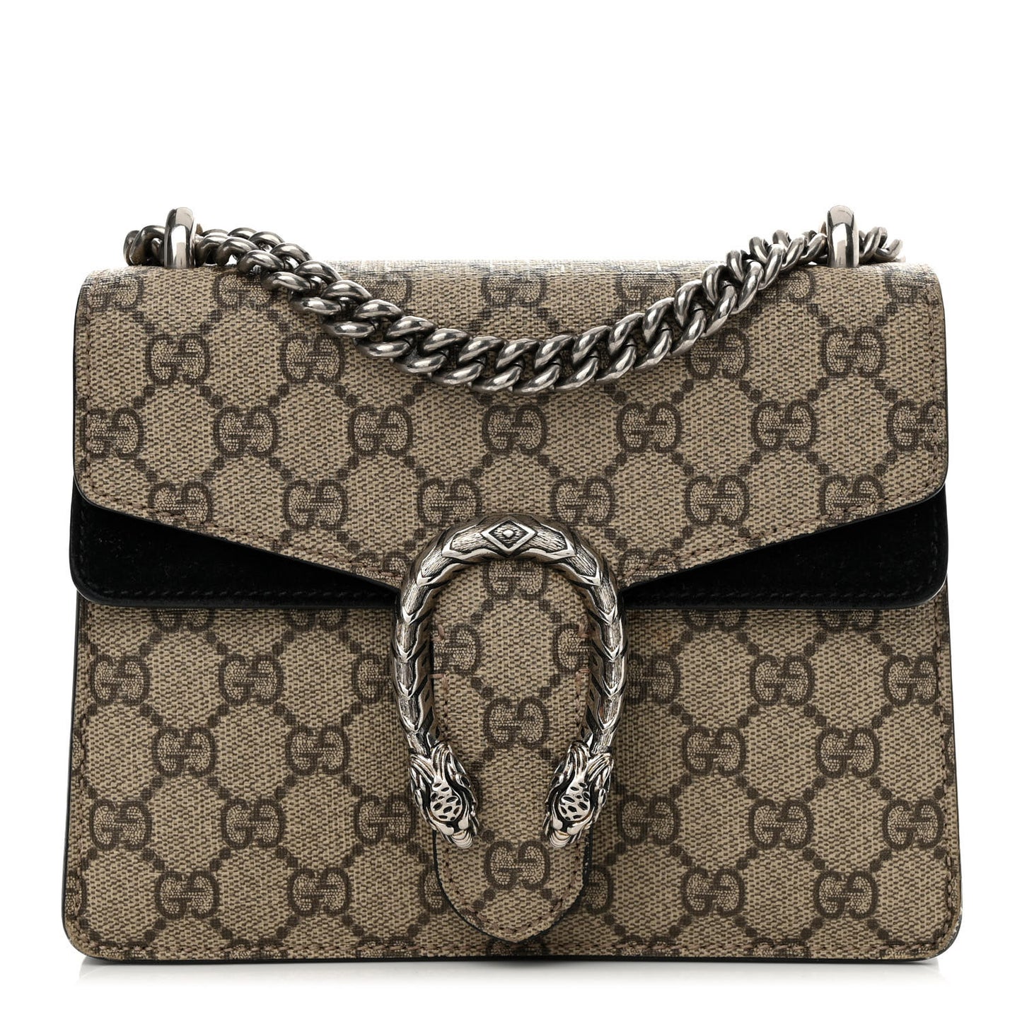 GG Supreme Monogram Mini Dionysus Shoulder Bag Black