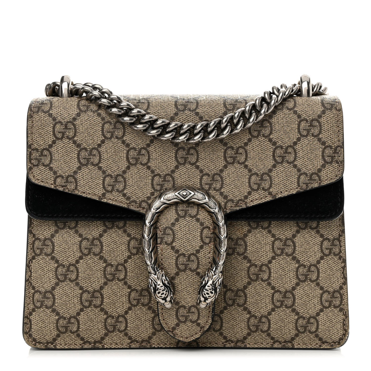 Gucci GG Supreme Monogram Mini Dionysus Shoulder Bag Black 1 of 13