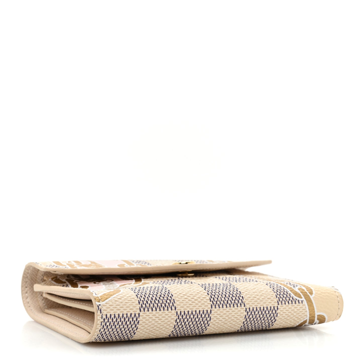 Damier Azur Nautical Victorine Wallet Gold