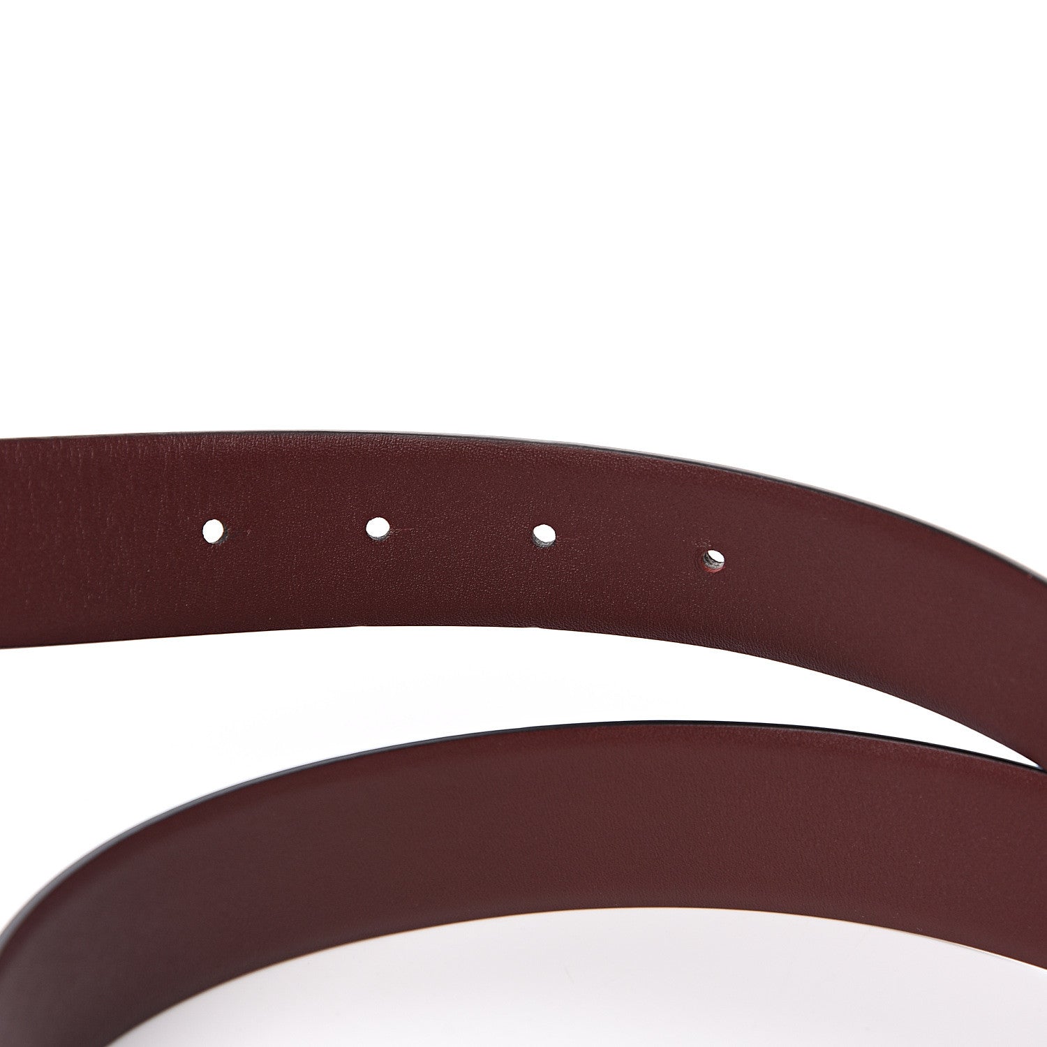 Chanel Calfskin CC Reversible Belt 70 Black Burgundy 3 of 6