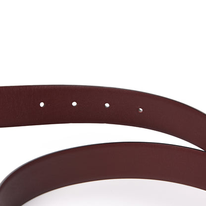 Chanel Calfskin CC Reversible Belt 70 Black Burgundy 3 of 6