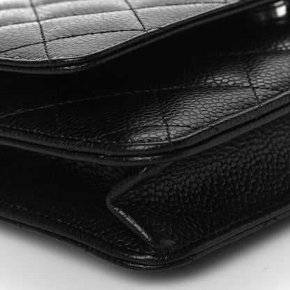 Chanel Caviar Quilted Wallet On Chain WOC Black 10 of 12