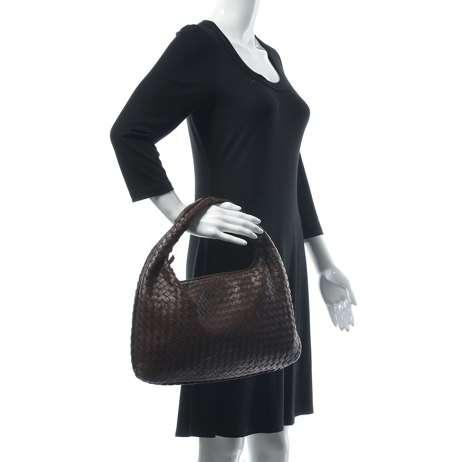 Bottega Veneta Nappa Intrecciato Medium Veneta Hobo Ebano 2 of 8