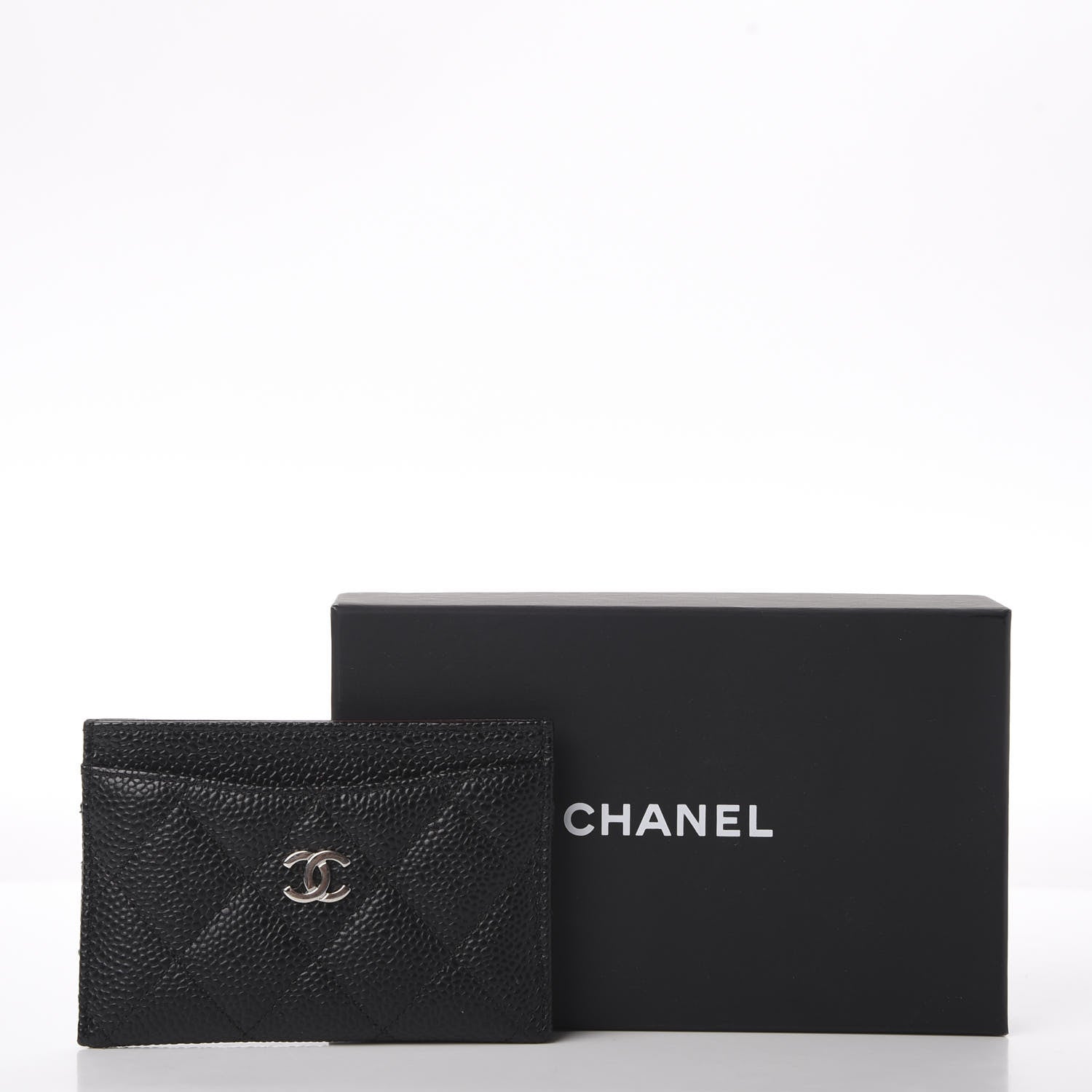 Chanel Caviar Quilted Card Holder Black 9 of 9
