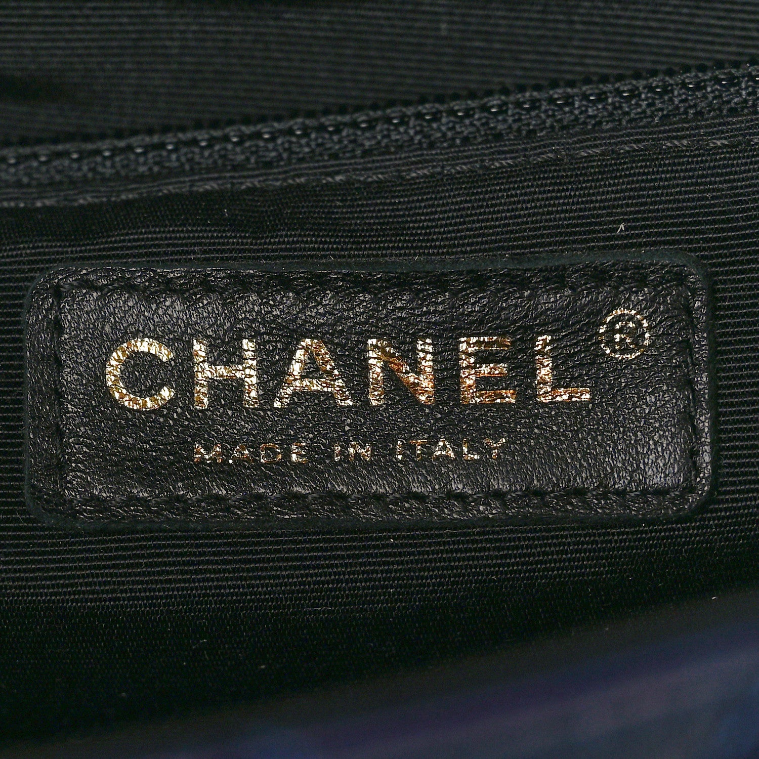 Chanel Lambskin Quilted Medium Elegant CC Flap Navy Black 6 of 10
