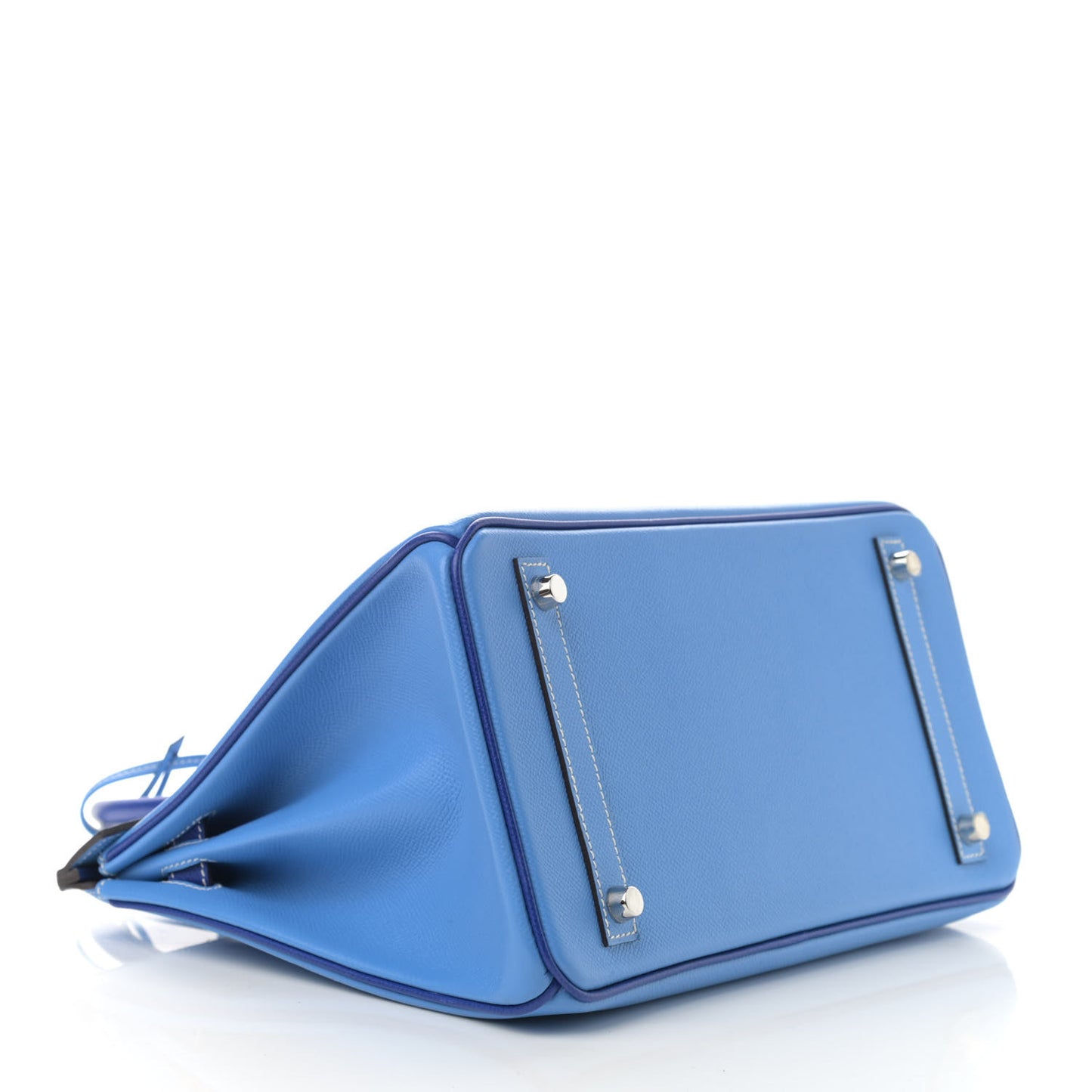 Epsom Horseshoe Bi Color Birkin 30 Bleu Paradis Bleu Electrique