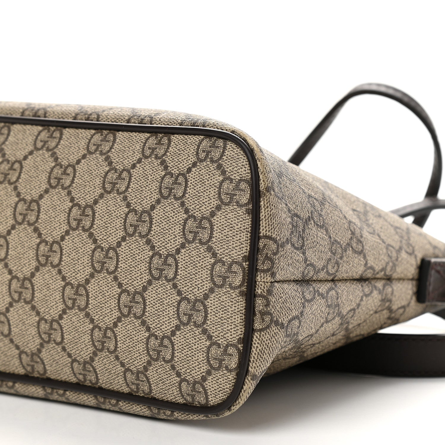Gucci GG Supreme Monogram Small Zippered Tote Dark Brown 11 of 11