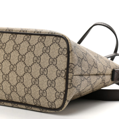 Gucci GG Supreme Monogram Small Zippered Tote Dark Brown 11 of 11