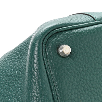 Hermes Taurillon Clemence Picotin Lock 18 PM Malachite 11 of 12