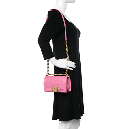 Chanel Calfskin Quilted Small Boy Flap Pink 2 of 12