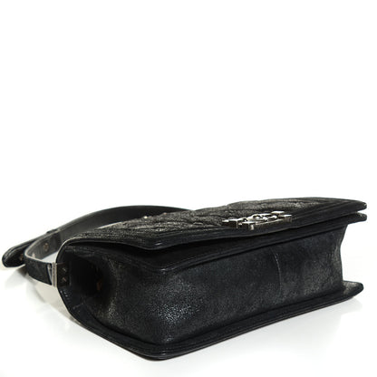 Chanel Goatskin Chesterfield Quilted Medium Celtic Boy Flap Black 4 of 9