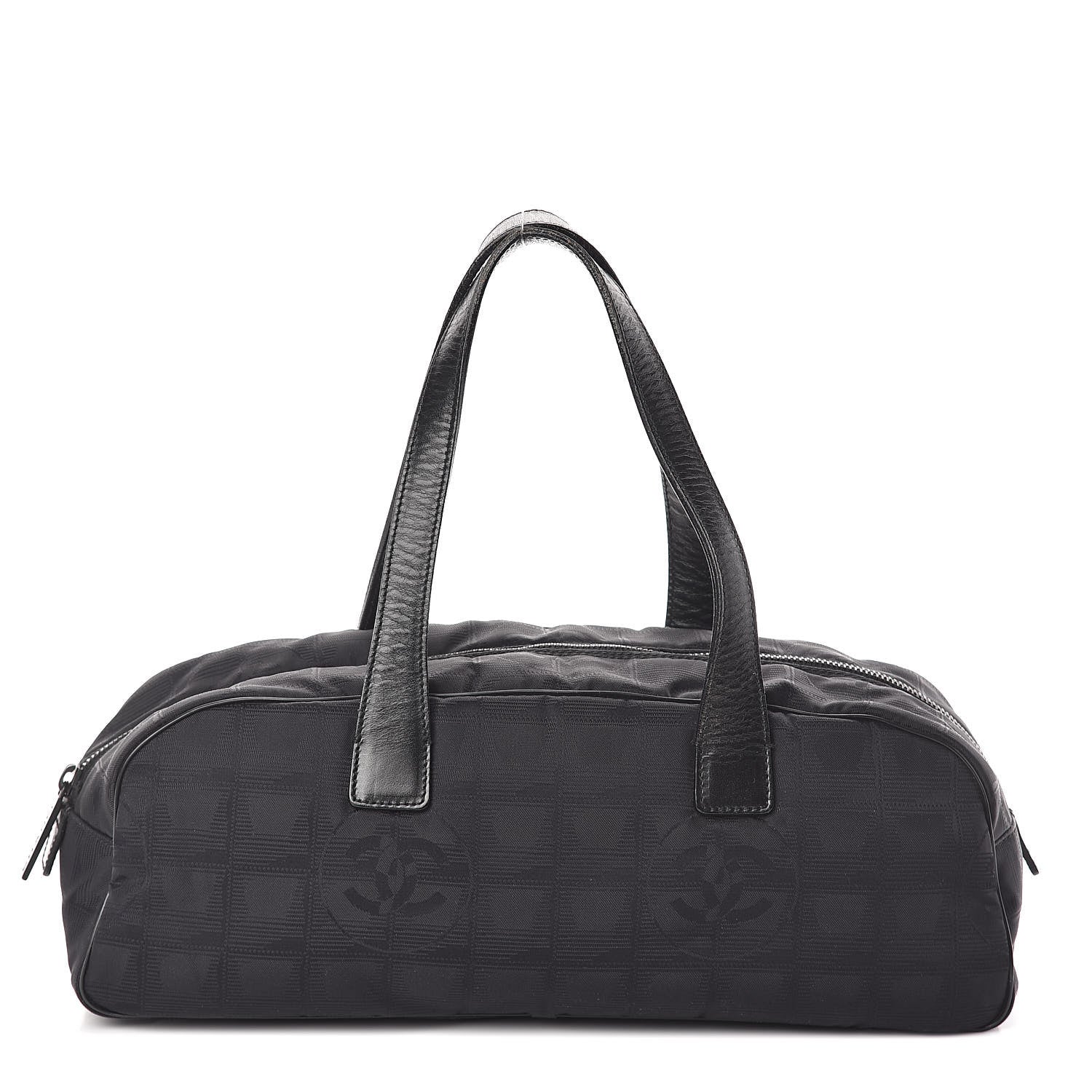 Chanel Nylon Travel Bowler Black 1 of 10