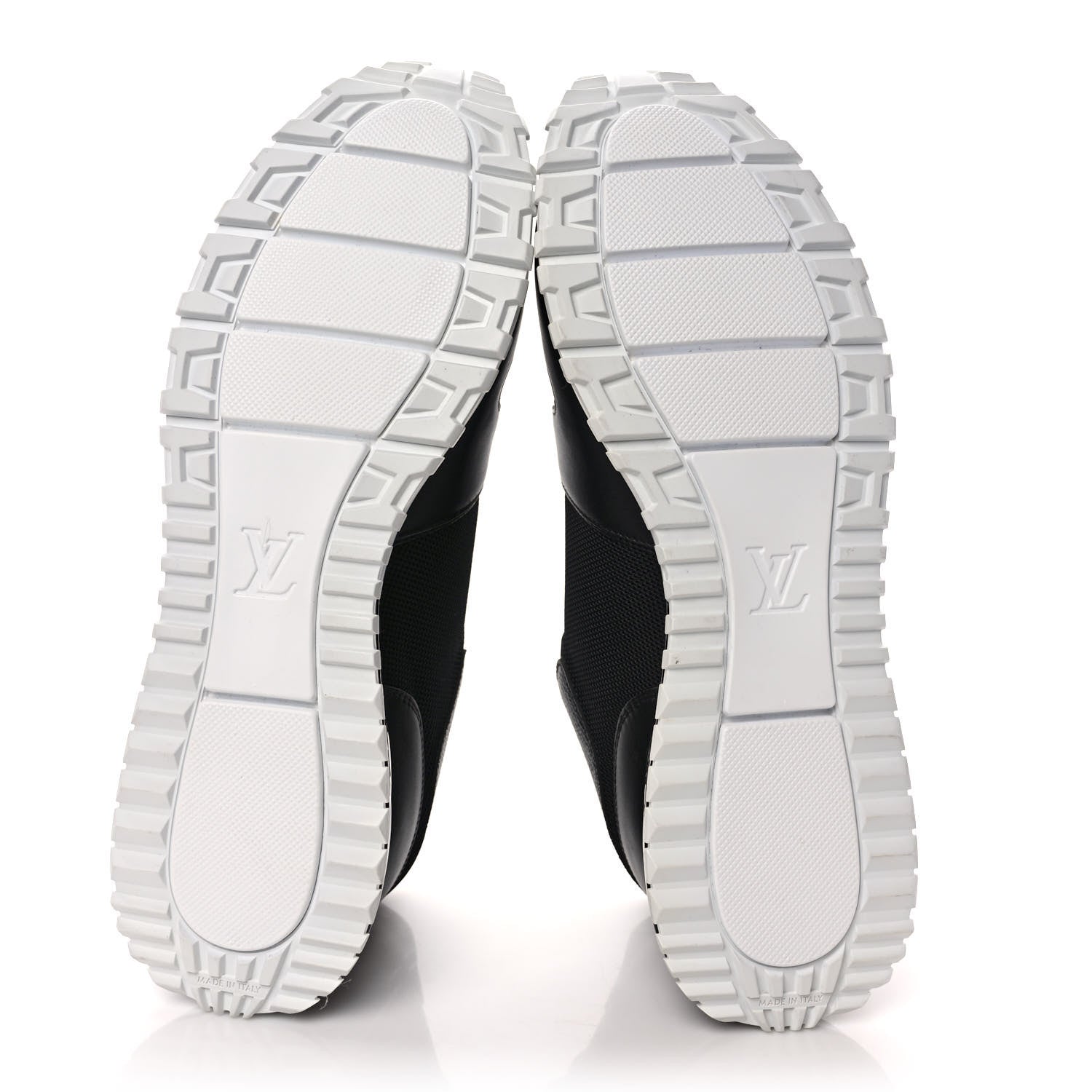 Louis Vuitton Calfskin Monogram Run Away Sneakers 12 Black 6 of 8