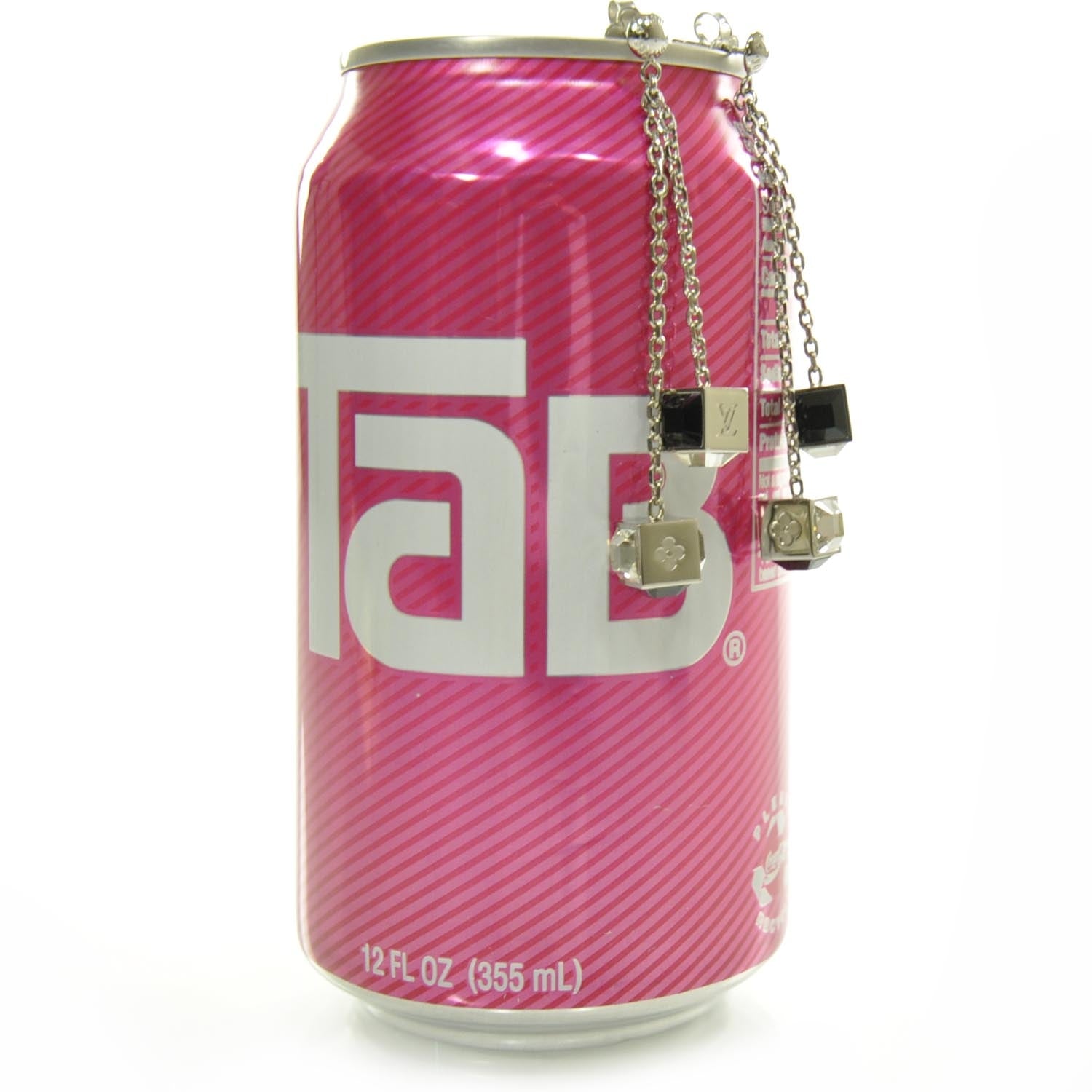 Louis Vuitton Swarovski Gamble Black Earrings Silver 3 of 4