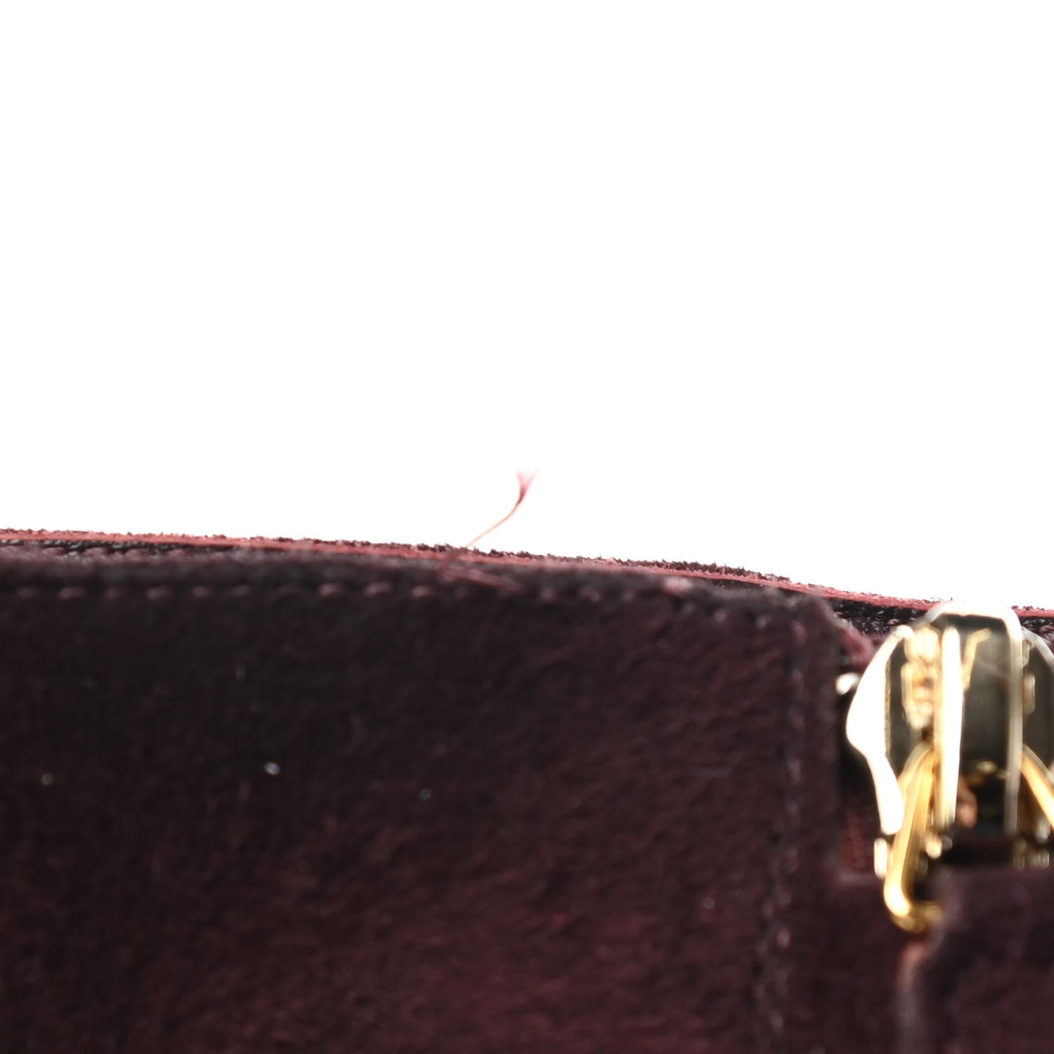 Chanel Suede Boots 37.5 Burgundy 11 of 11