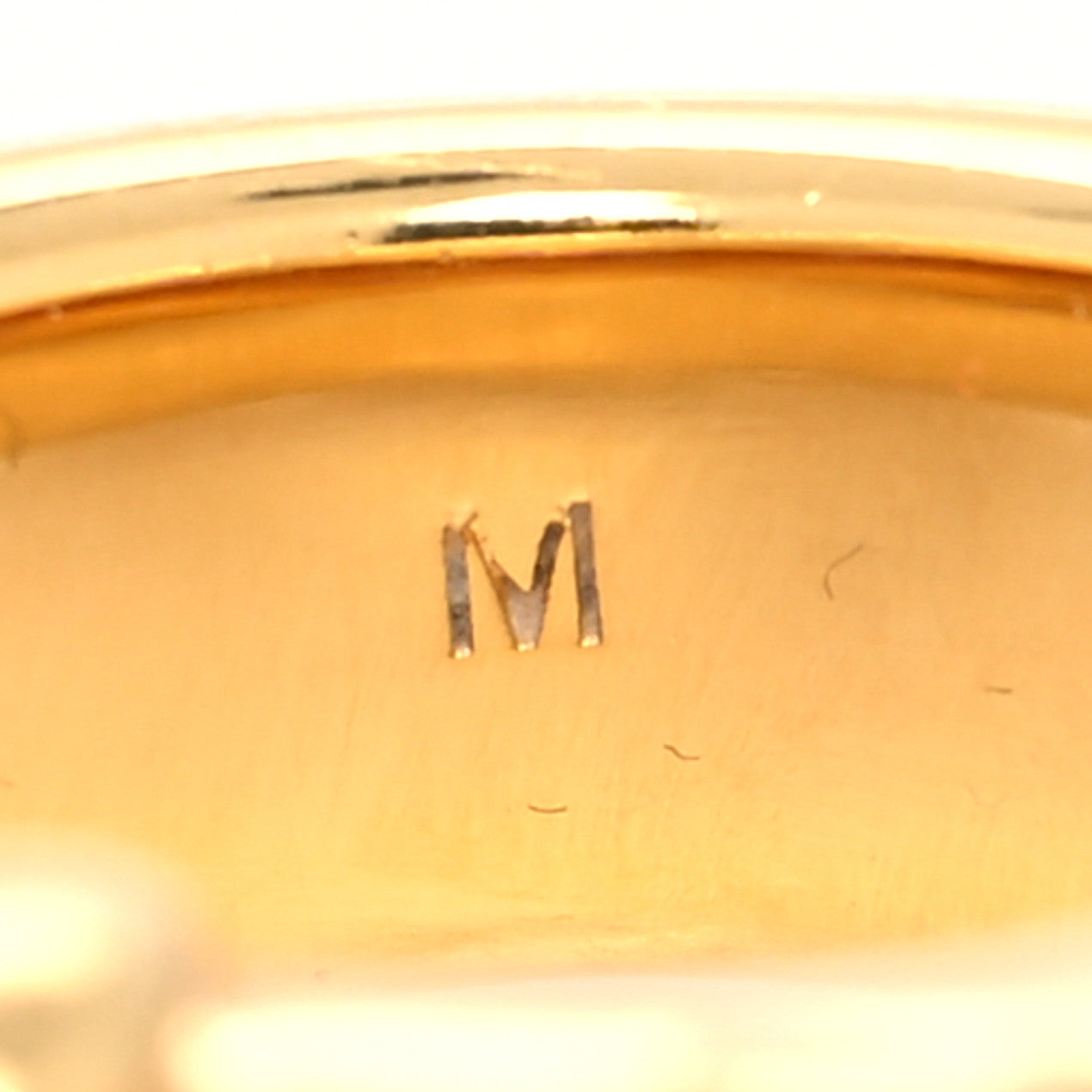 Louis Vuitton Monogram Ring M Gold 6 of 6