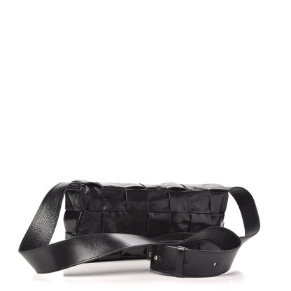 Bottega Veneta Paper Calfskin Intrecciato Stretch Cassette Black 4 of 10