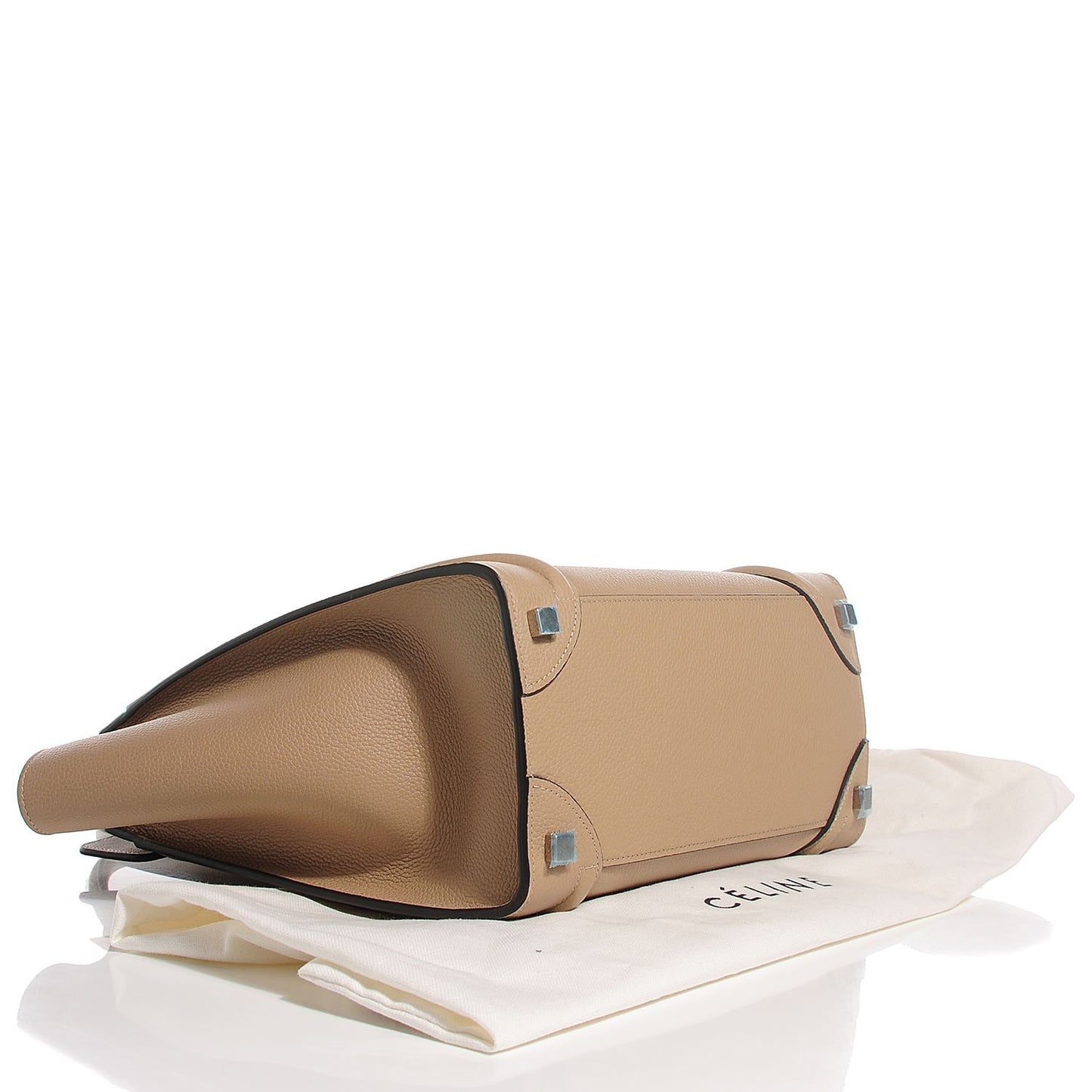 Drummed Calfskin Micro Luggage Dune