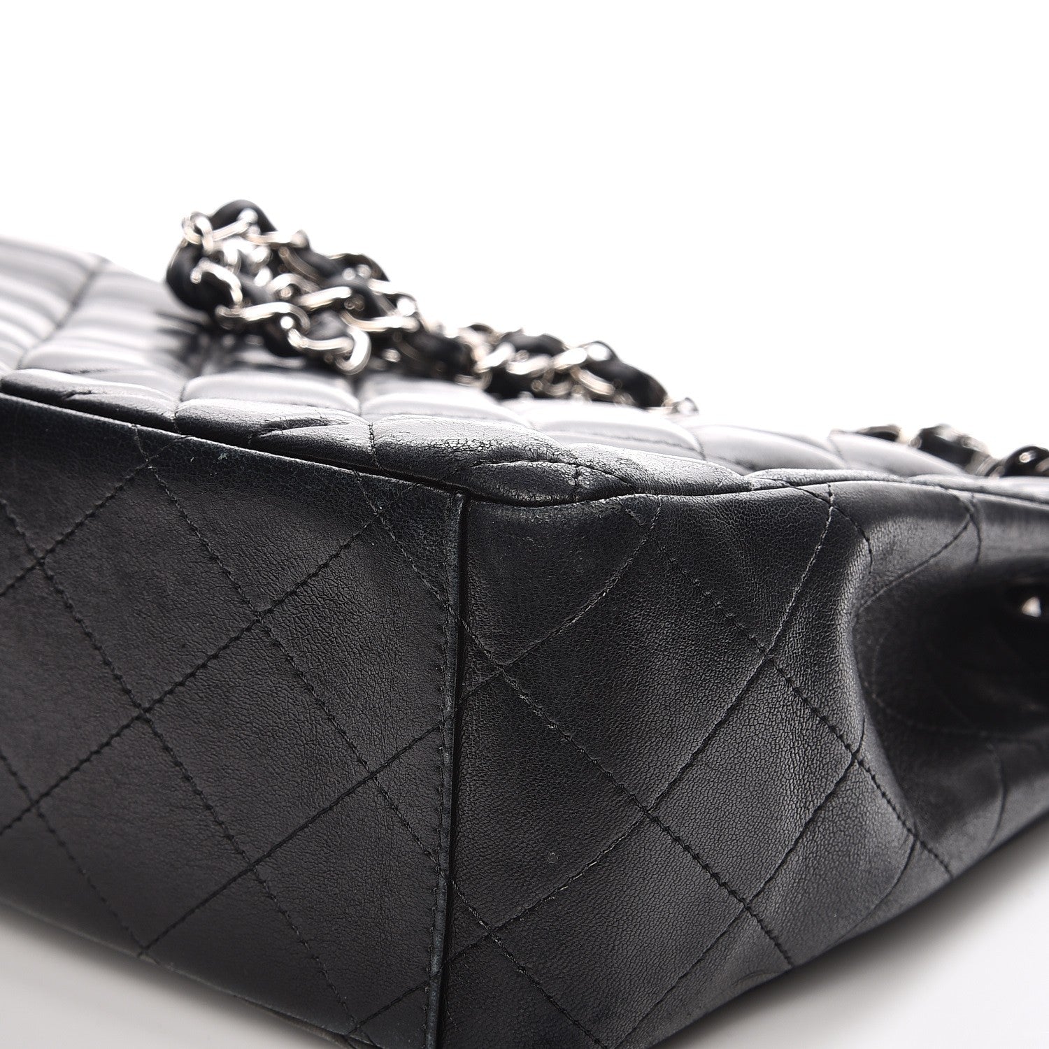 Chanel Lambskin Quilted Maxi Single Flap Black 13 of 16