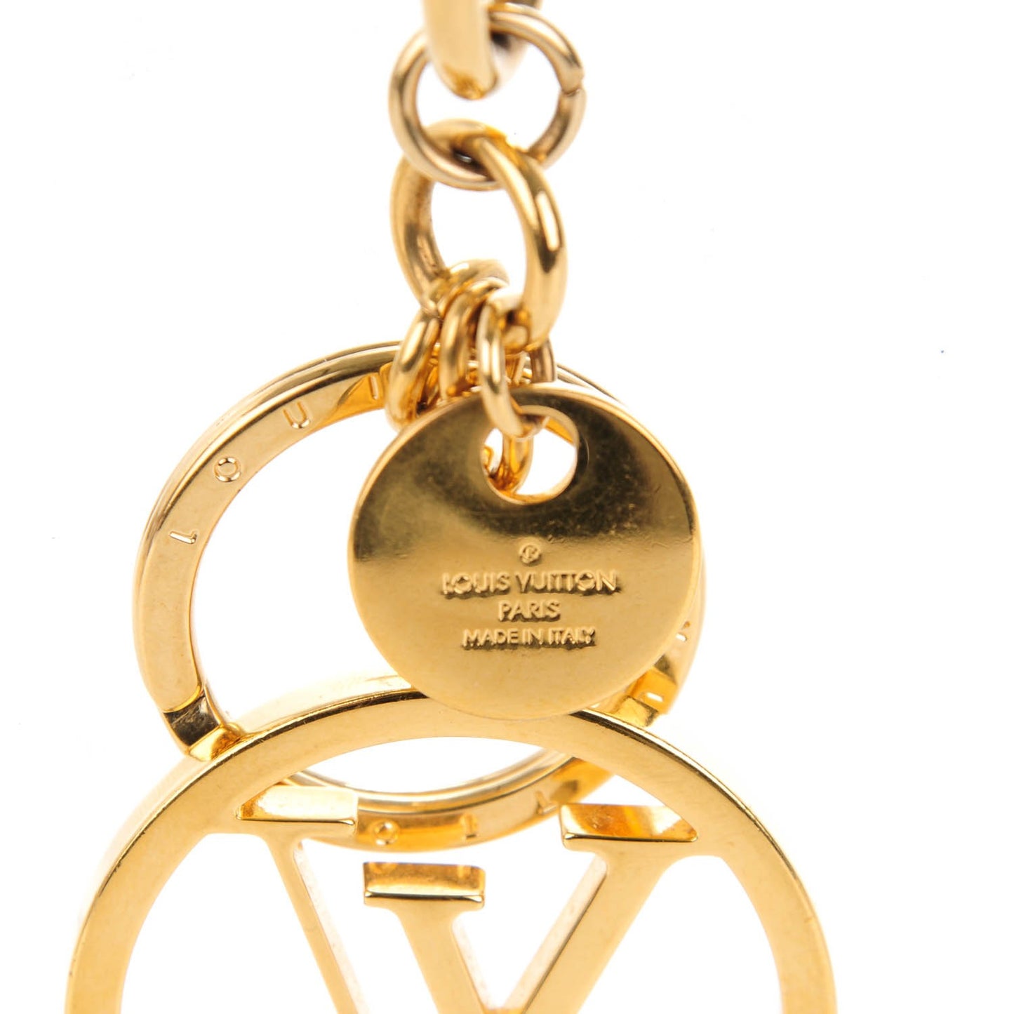 LV Circle Key Holder Gold