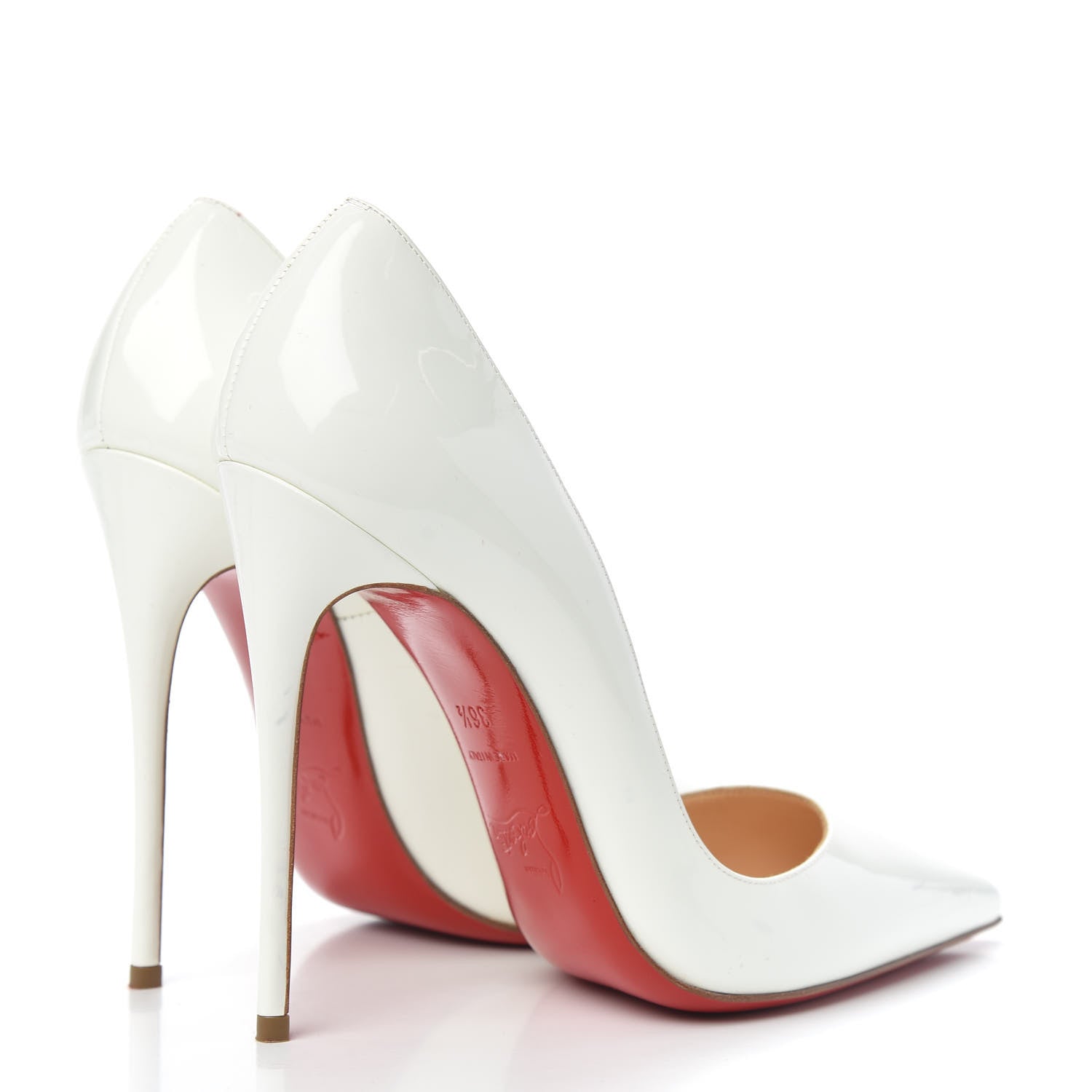 Christian Louboutin Patent So Kate 120 Pumps 36.5 White 4 of 8