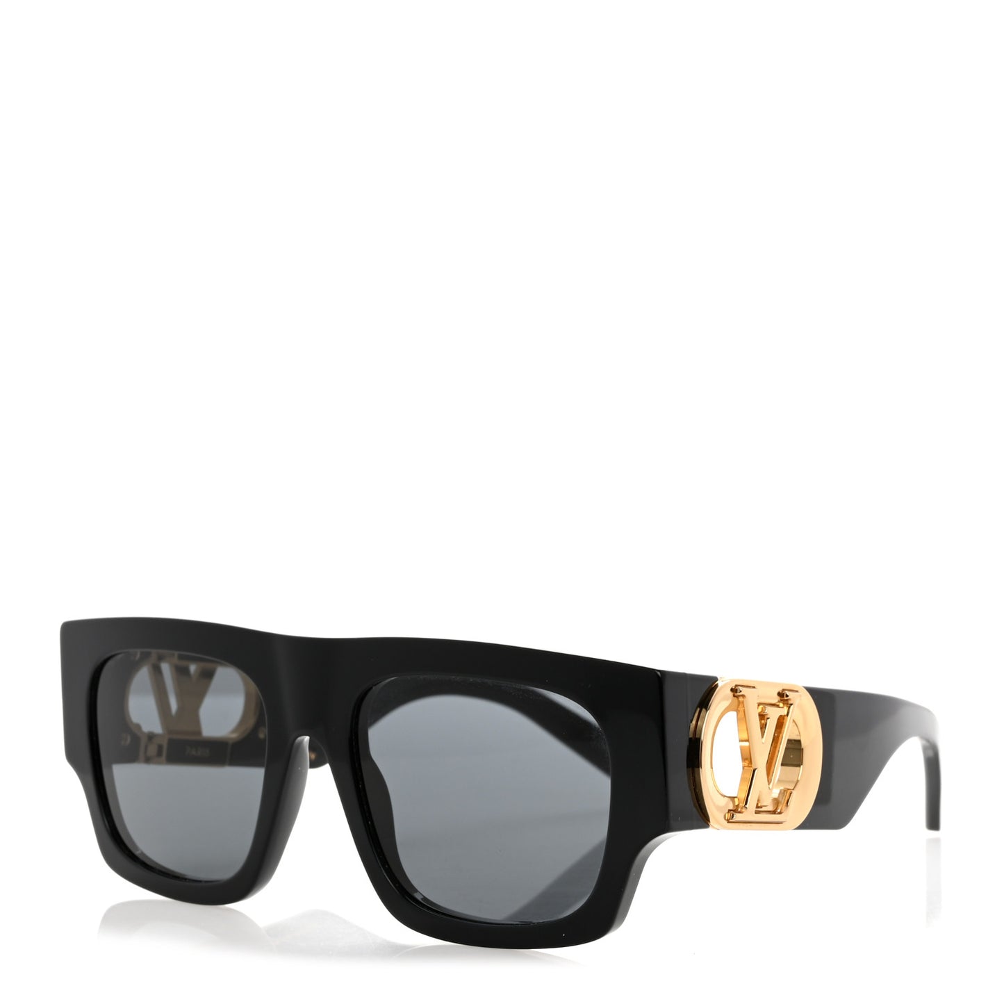 Acetate LV Link Square Sunglasses Z1478W Black