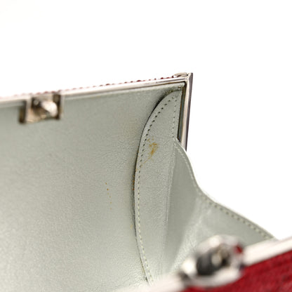 Judith Leiber Swarovski Crystal Minaudiere Clutch Red 7 of 8