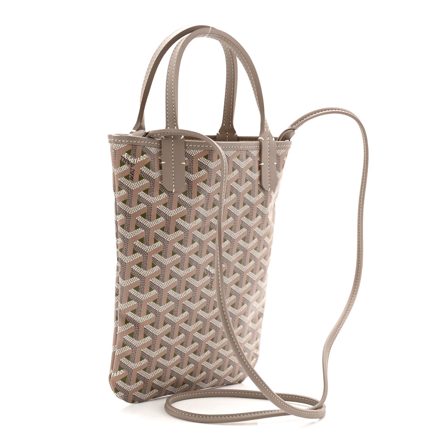 Goyard Goyardine Poitiers Claire Voie Tote Grege Khaki 3 of 10