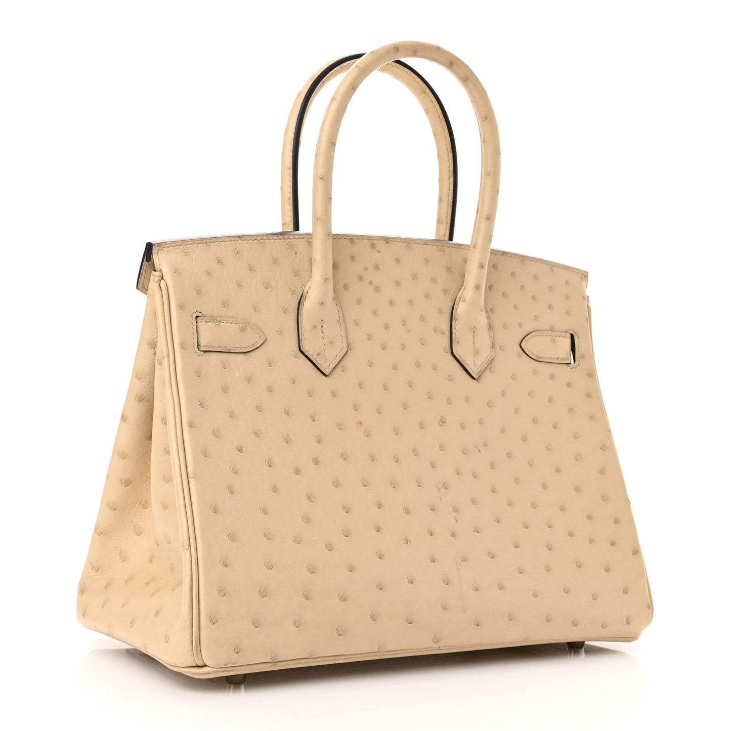 Ostrich Birkin 30 Parchemin