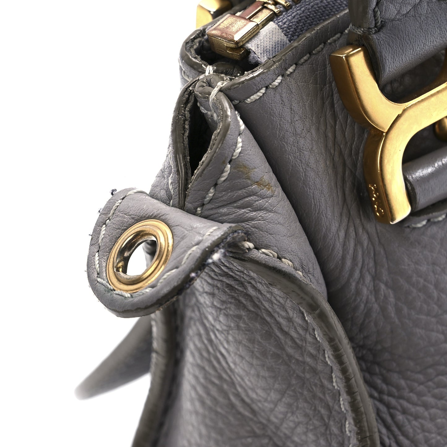 Calfskin Mini Marcie Satchel Cashmere Grey