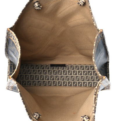 Fendi Zucca Zucchino FF 1974 Tote Tobacco 6 of 11