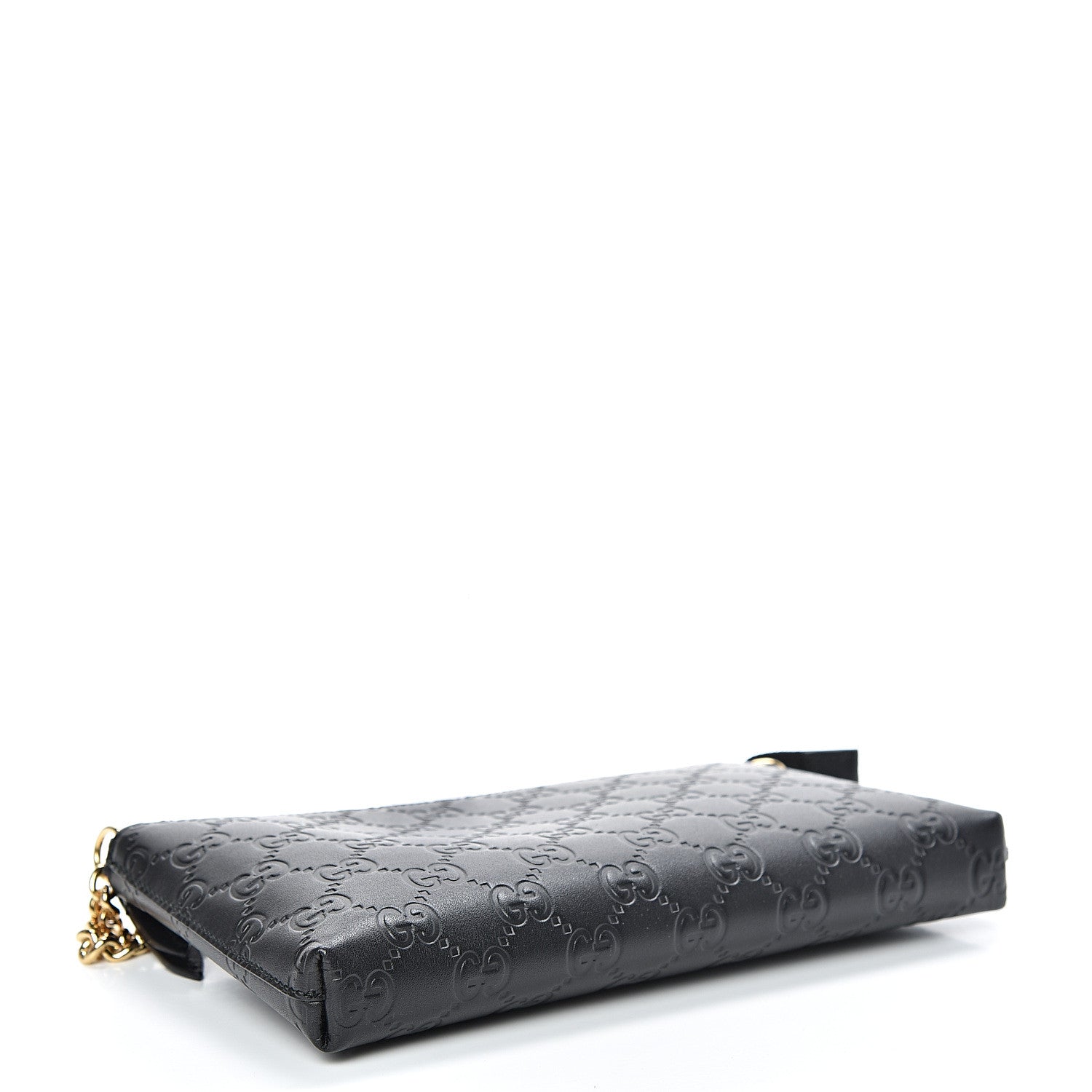 Gucci Guccissima Signature Wrist Wallet Black 3 of 8