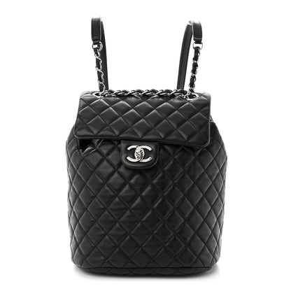 Chanel Lambskin Quilted Small Urban Spirit Backpack Black 1 of 11