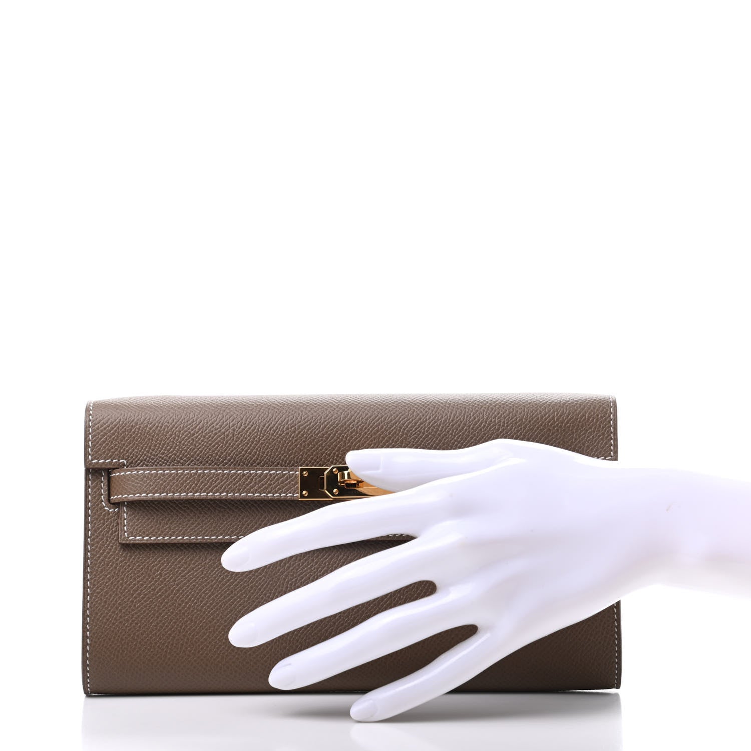 Hermes Epsom Kelly Wallet To Go Etoupe 2 of 7