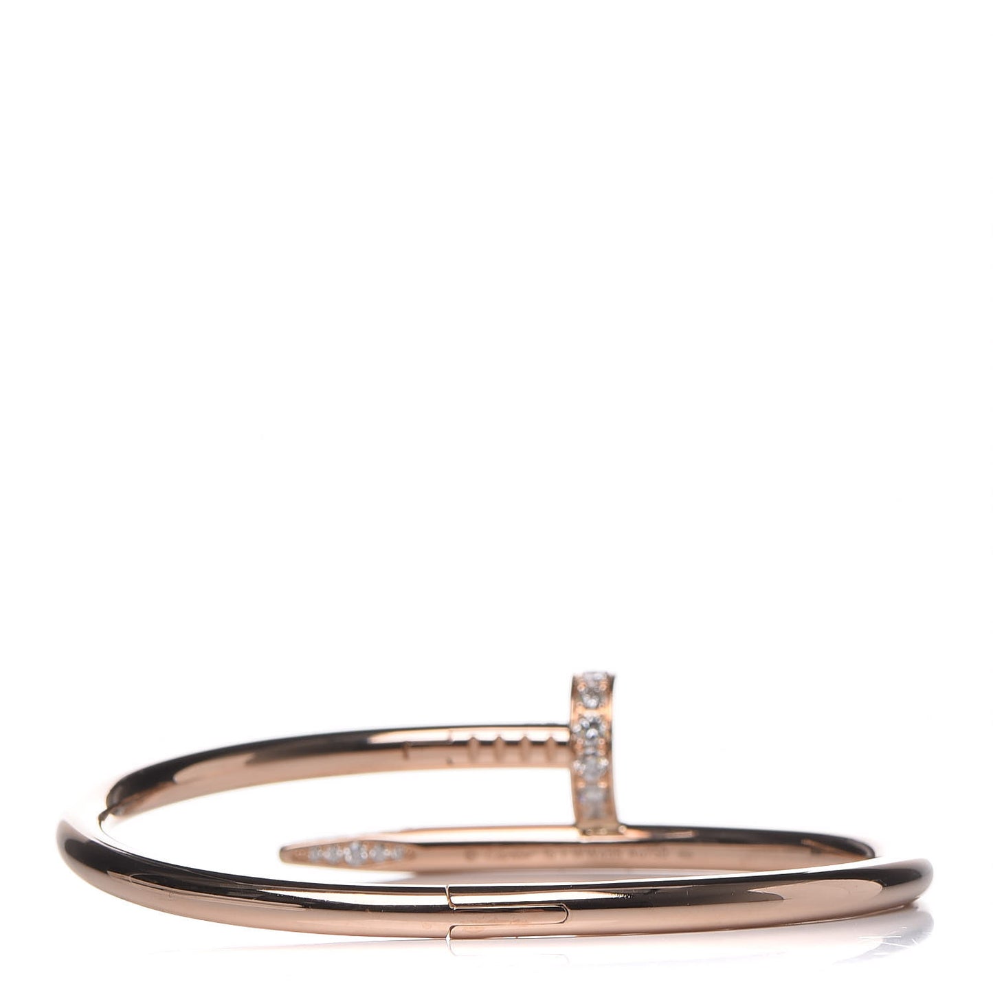 18K Pink Gold Diamond Juste Un Clou Bracelet 15
