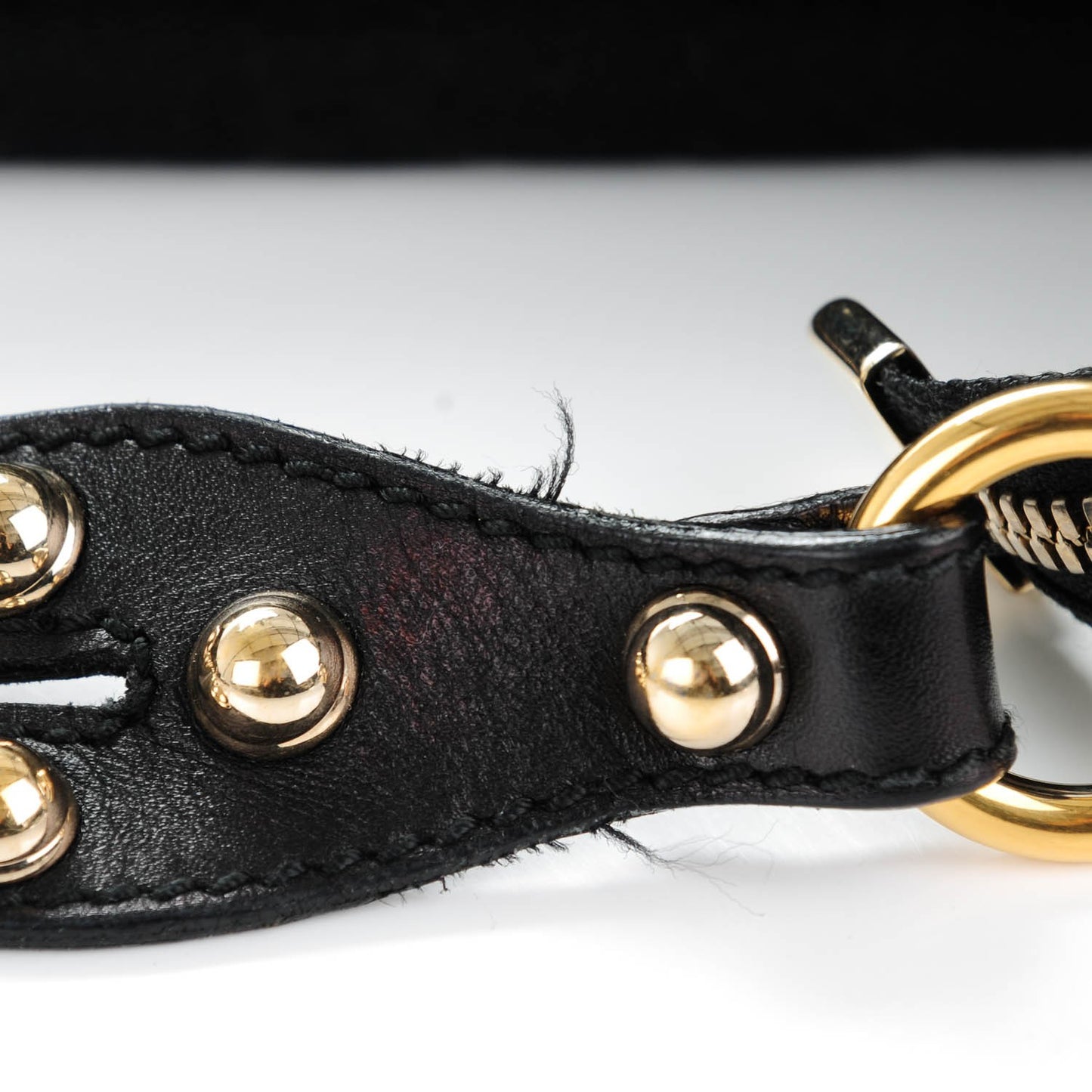 Monogram Biba Studded Hobo Black
