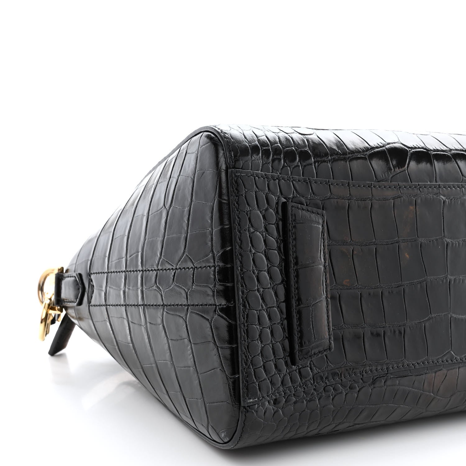 Givenchy Calfskin Crocodile Embossed Small Antigona Black 9 of 11