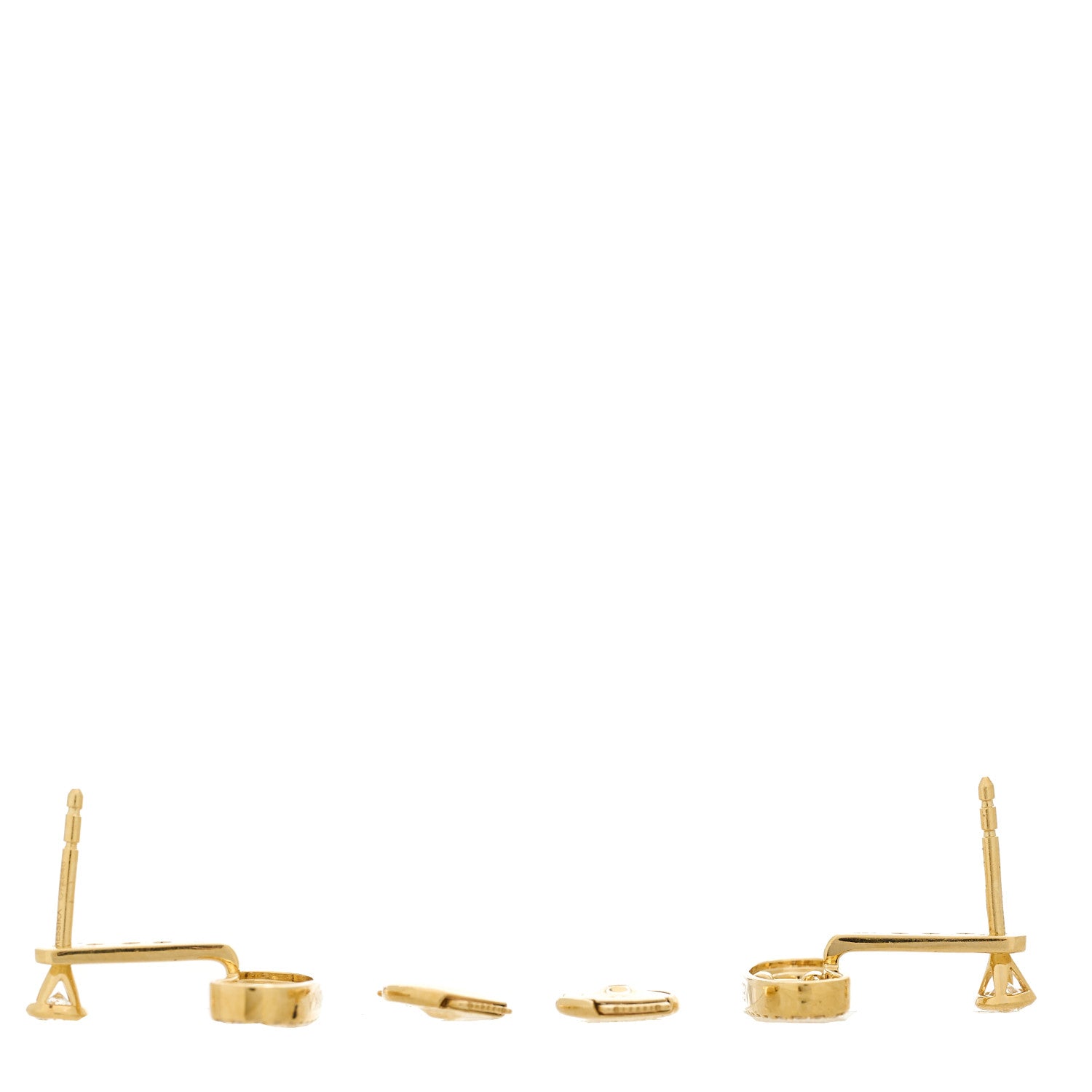 Messika 18K Yellow Gold Diamond Move Uno Jacket Earrings 3 of 4
