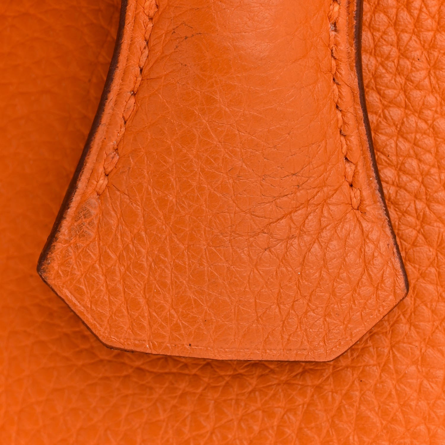 Hermes Taurillon Clemence Birkin 35 Orange 14 of 16