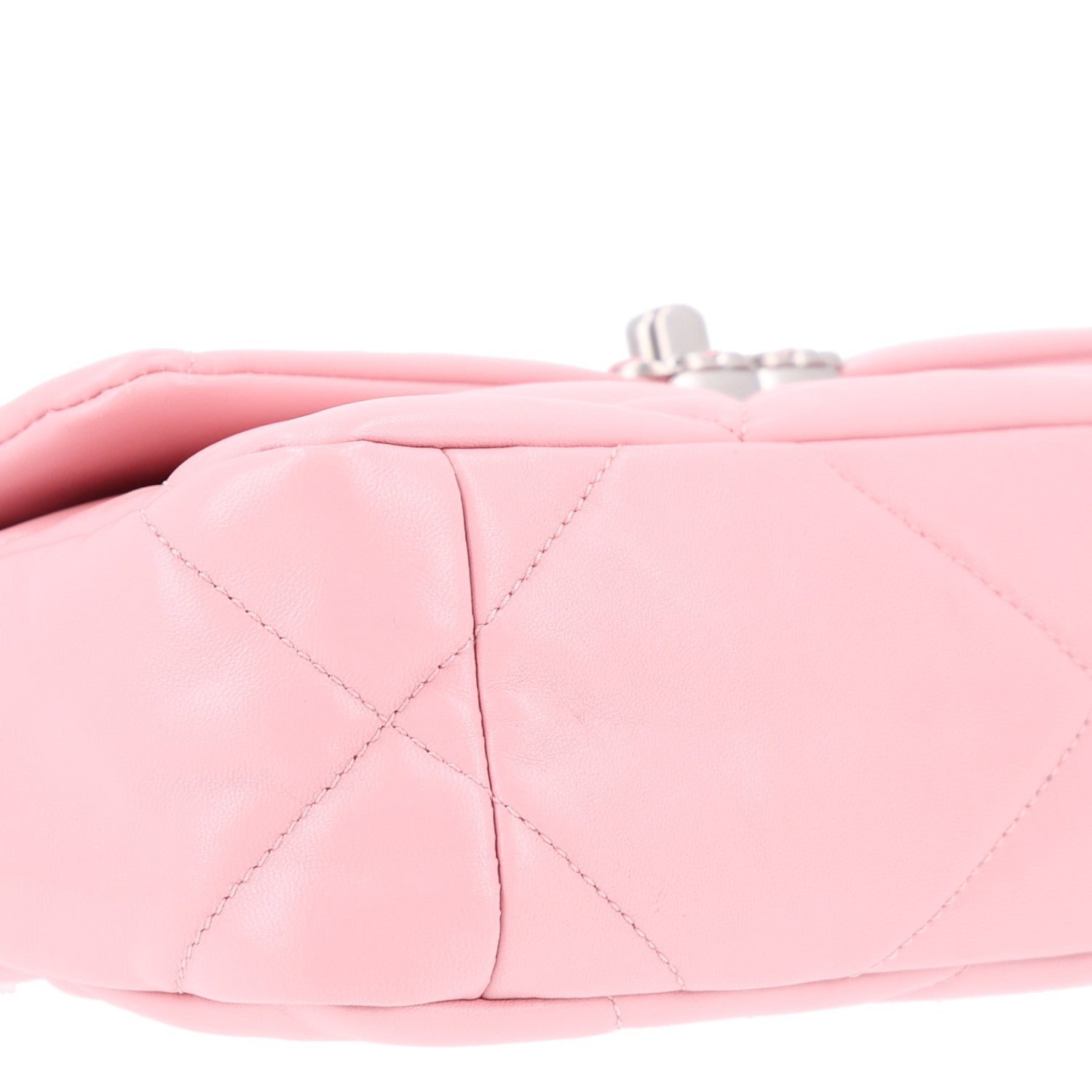 Chanel Lambskin Quilted Medium Chanel 19 Flap Light Pink 10 of 10