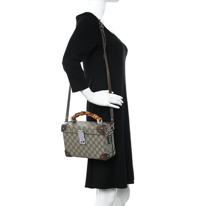 Gucci GG Supreme Monogram Globe-Trotter Beauty Case Brown 2 of 12