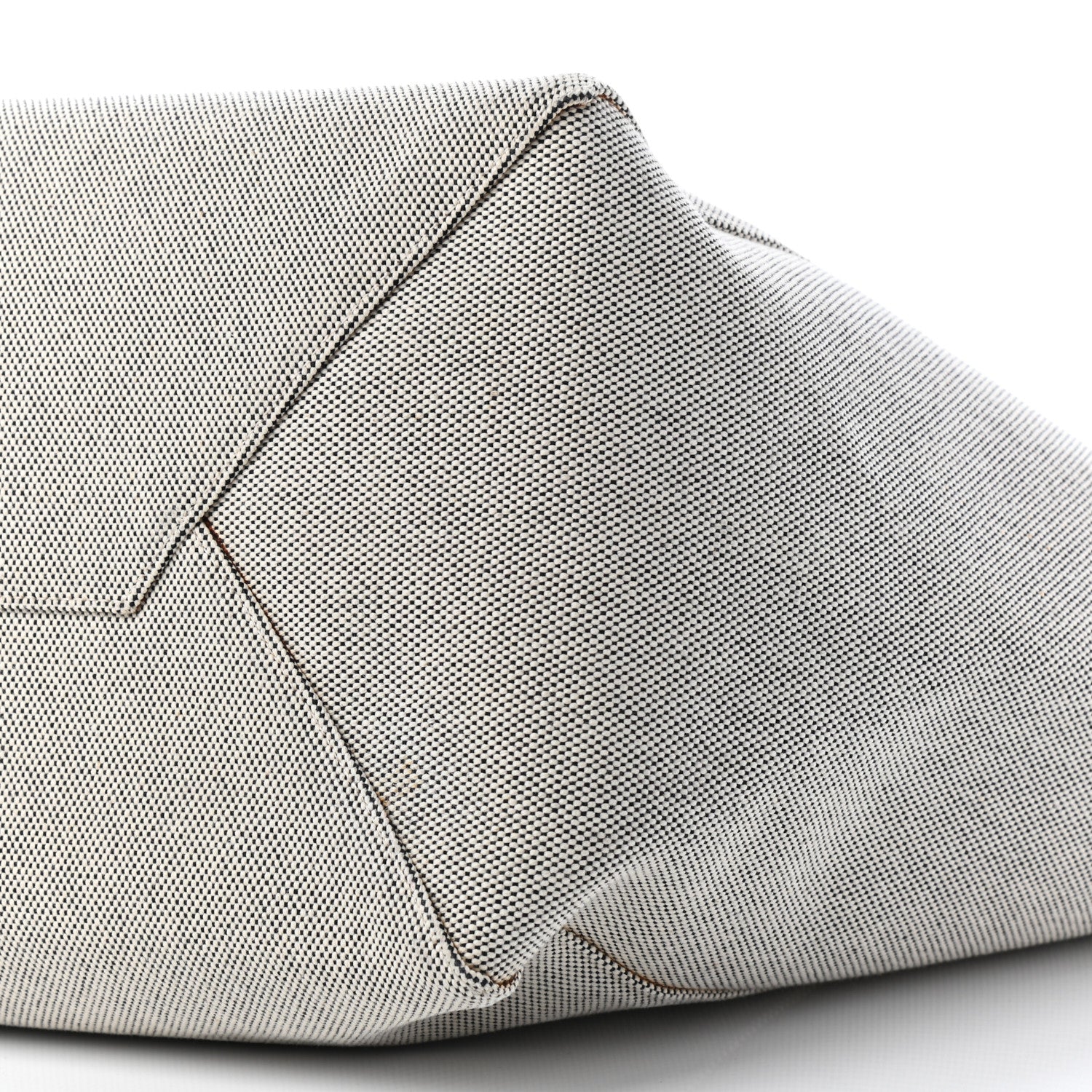 Celine Textured Canvas Small Belt Cabas Phantom Black White 9 of 9
