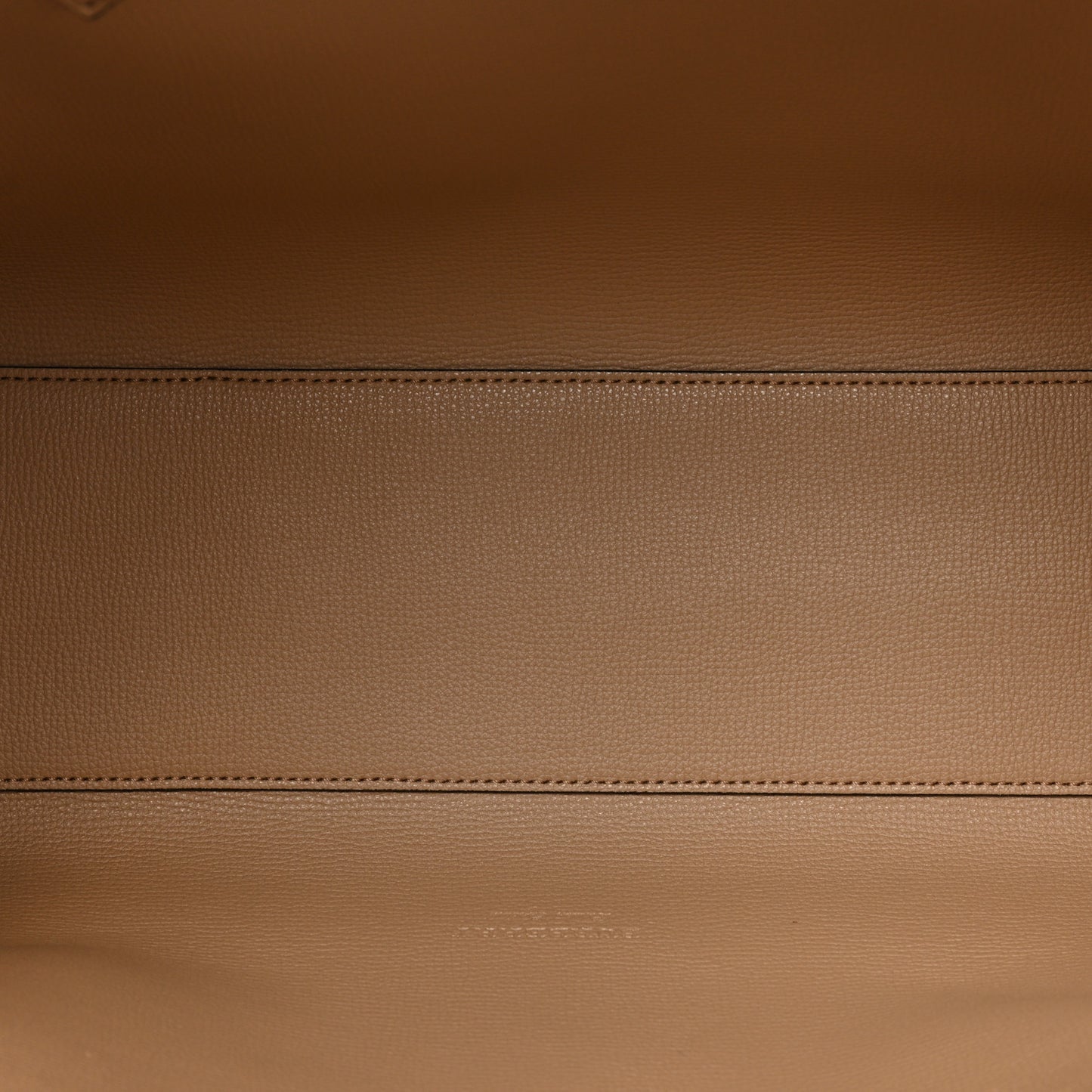 Grainy Calfskin Haymarket Check Medium Reversible Tote Camel