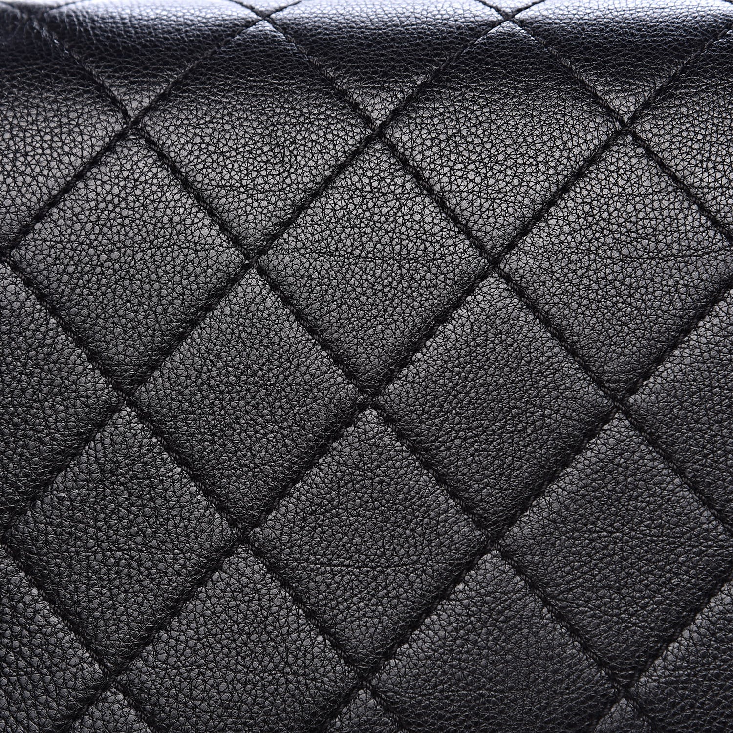 Chanel Grained Calfskin Quilted Medium Label Click Flap Bag Black 14 of 15