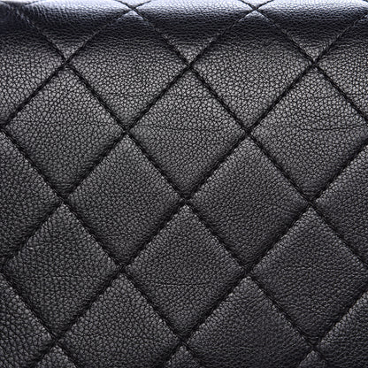 Chanel Grained Calfskin Quilted Medium Label Click Flap Bag Black 14 of 15