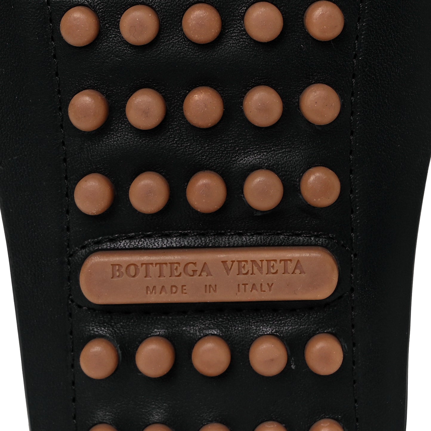 Nappa Maxi Intrecciato Flat Mules 38.5 Black